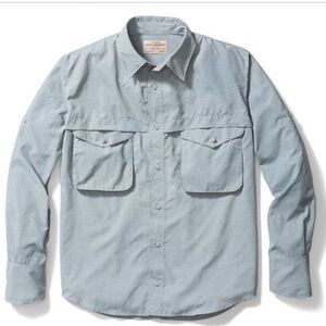Filson Angler Shirt Stone Blue UPF 50+